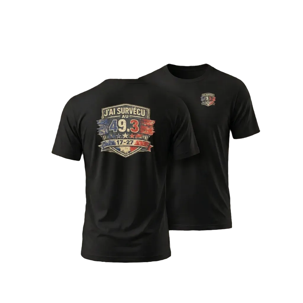 T-Shirt noir 49.3