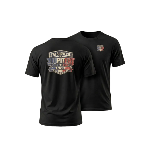 T-Shirt noir Jupiter