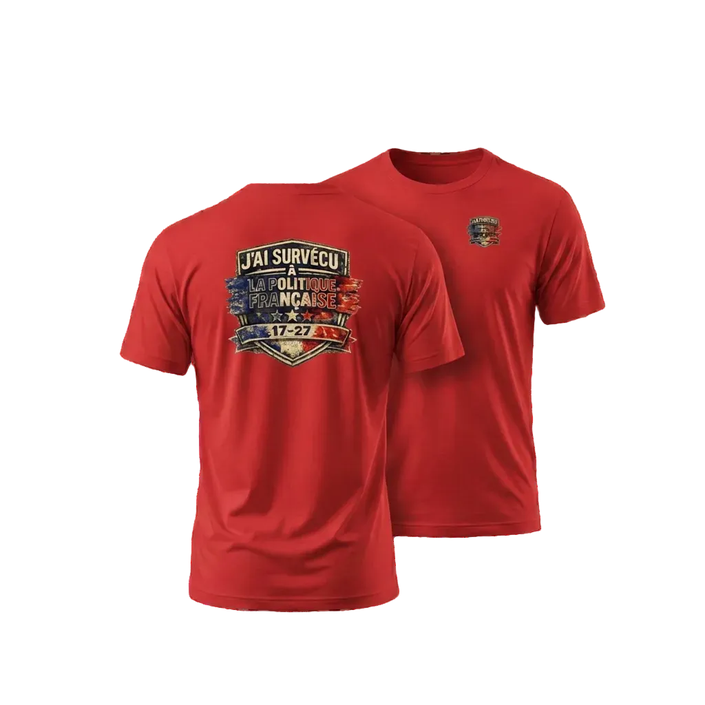 T-shirt rouge politique française